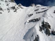 Blick auf die Seilbahnrinne