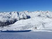 Blick vom Idjoch zum Pardatschgrat