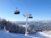 Große Almberg-Sesselbahn - 6er Hochgeschwindigkeits-Sesselbahn (kuppelbar) mit Abdeckhauben