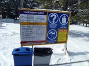 Informationstafel mit aktuellen Betriebsinformationen