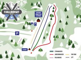 Pistenplan Fjällberget