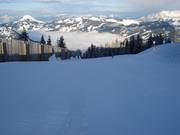 Frisch präparierte Piste