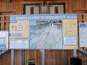 Informationstafel auf 3275m