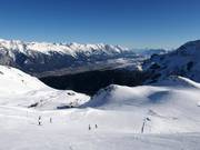 Blick von der Piste Riesenslalom Herren