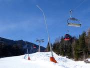 Leistungsstarke Beschneiung der Talabfahrt