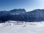 Blick über das Skigebiet San Pellegrino