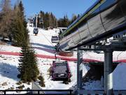 Castelir-Fassane - 10er Gondelbahn (Ein-Seil-Umlaufbahn)