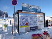 Informationstafel am Junior Ski Zirkus