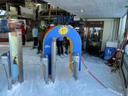 Kinderzugang in Oberlech an der Petersbodenbahn