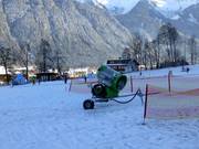 Beschneiung auch im Kinderland Horberg
