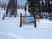 Pistenplan im Skigebiet Whitewater