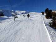 Perfekt präparierte Piste