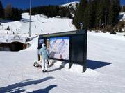 Informationstafel an der Bergstation der Diasbahn