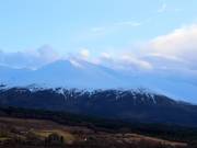 Blick auf das Skigebiet Nevis Range