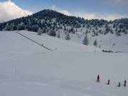 Familienpiste mit Förderband am Prarion