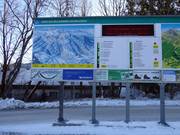 Detaillierte Informationstafel an der Talstation der Brauneckbahn