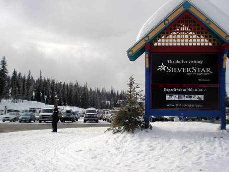 Thompson Okanagan: Anfahrt in Skigebiete und Parken an Skigebieten – Anfahrt, Parken Silver Star