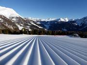 Bestens präparierte Piste in Schöneben