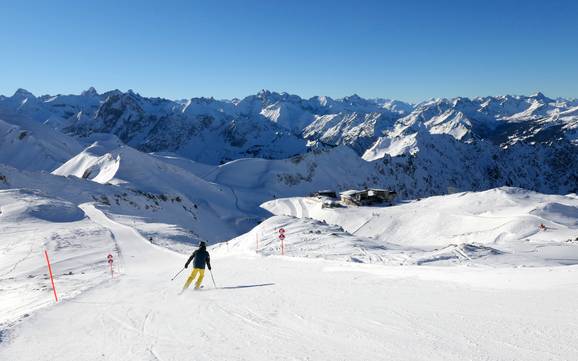 Größter Höhenunterschied in den Deutschen Alpen (Bayerische Alpen) – Skigebiet Nebelhorn – Oberstdorf