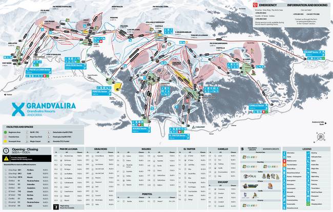Grandvalira – Pas de la Casa/Grau Roig/Soldeu/El Tarter/Canillo/Encamp/Peretol