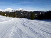 Perfekt präparierte Piste