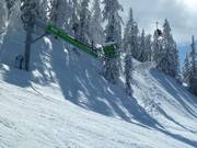 Komplette Beschneiung im Skigebiet