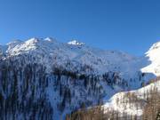 Blick auf das Gelände der Cima Tognola