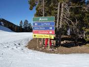 Pistenausschilderung in Masella