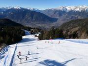 Blick auf die schwere Piste Falzeben II