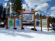 Pistenplan mit Informationen zu den Abfahrten im Skigebiet