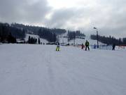 Leichte Piste im Skigebiet Krasnal in Szczyrk