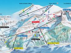 Pistenplan Glacier 3000 – Les Diablerets