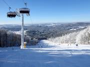 Mittelschwere Piste an der Großen Almberg-Sesselbahn