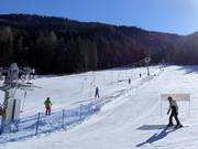 Anfängerpiste Abrahamwiese neben der Talstation der Gondelbahn