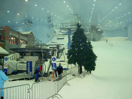 Westasien: Größe der Skigebiete – Größe Ski Dubai – Mall of the Emirates