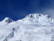 Blick auf die oberen Pisten am Wilden Mannle