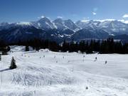 Leichte Piste am Übungslift Caischavedra