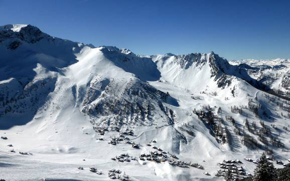 Größter Höhenunterschied in den Liechtensteiner Alpen – Skigebiet Malbun