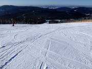 Sehr gute Pistenpräparierung im Skigebiet Spindlermühle