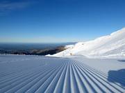 Perfekte Pistenpräparierung im Skigebiet Mt. Hutt