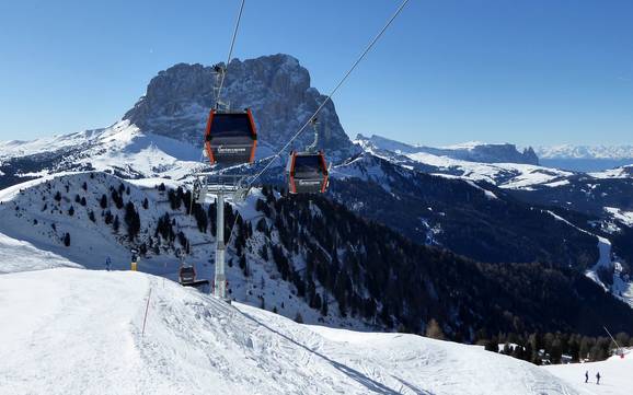 Größtes Skigebiet in den Südlichen Ostalpen – Skigebiet Gröden (Val Gardena)