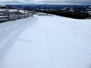 Präparierte Piste im Skigebiet Vemdalsskalet