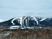 Blick auf das Skigebiet Tomamu