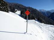 Die Skiroute führt vom Kristberg nach Silbertal