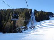 Hnědý vrch - 4er Sesselbahn fix geklemmt