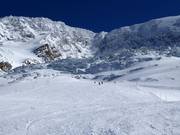 Gletscherpiste im Skigebiet Hohsaas