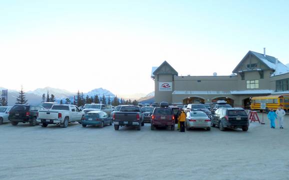 Jasper-Nationalpark: Anfahrt in Skigebiete und Parken an Skigebieten – Anfahrt, Parken Marmot Basin – Jasper