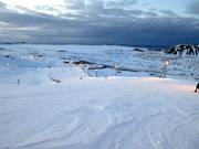 Gut und kompakt präparierte Piste