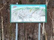 Pistenplan im Skigebiet