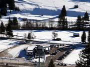 Loipen an der Talstation in Pera di Fassa